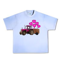 Grape Ice valentine's day pink tractor with pin heart balloons Urban Heavy Tee - RanaPortraitStore
