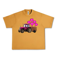 Peanut Butter valentine's day pink tractor with pin heart balloons Urban Heavy Tee - RanaPortraitStore