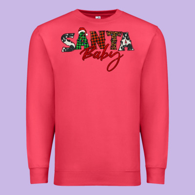 Santa Baby Premium Sweatshirt Designed By Barkaloodesign