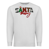Dove Grey Santa baby Premium Sweatshirt - BarkalooDesign