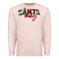 Pale Pink Santa baby Premium Sweatshirt - BarkalooDesign
