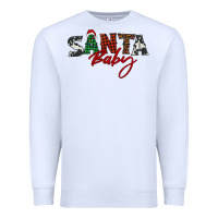 White Santa baby Premium Sweatshirt - BarkalooDesign