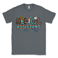 Charcoal Heather medical asistant Classic Tee - CowhideDigitalArt