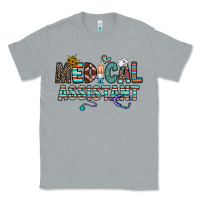 Heather Grey medical asistant Classic Tee - CowhideDigitalArt