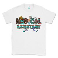 White medical asistant Classic Tee - CowhideDigitalArt