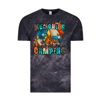 Cloud Black the best memories are made camping Vintage Tee - Zillion Design Studio