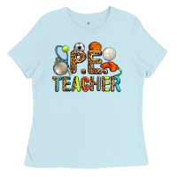 Baby Blue pe teacher Ladies Tee - AdoDesignShop