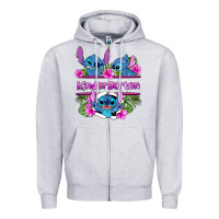 Heather Grey preview flower stitch kindergarten Zipper Hoodie - AdoDesignShop