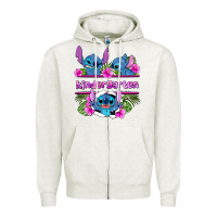 Oatmeal Heather preview flower stitch kindergarten Zipper Hoodie - AdoDesignShop