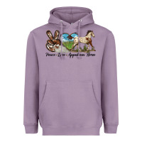Lavender peace love appaloosa horse Heavyweight Hoodie - LillyAllenDesigns