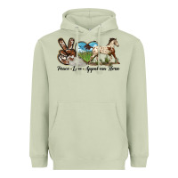 Matcha peace love appaloosa horse Heavyweight Hoodie - LillyAllenDesigns
