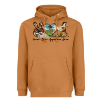 Meerkat peace love appaloosa horse Heavyweight Hoodie - LillyAllenDesigns