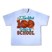 I Tackled 100days Of School Basketball Urban Heavy Tee | Teevron