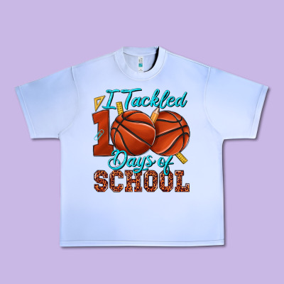 I Tackled 100days Of School Basketball Urban Heavy Tee Designed By Texasbilliewilder