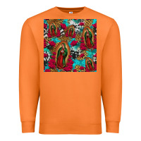 Carrot lady of guadalupe western seamless Premium Sweatshirt - Jasminsmagicworld