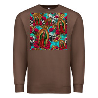 Chestnut lady of guadalupe western seamless Premium Sweatshirt - Jasminsmagicworld