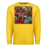 Lemon lady of guadalupe western seamless Premium Sweatshirt - Jasminsmagicworld