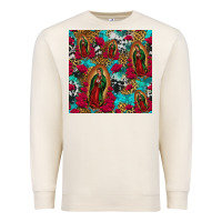 Lady Of Guadalupe Western Seamless Premium Sweatshirt | Teevron