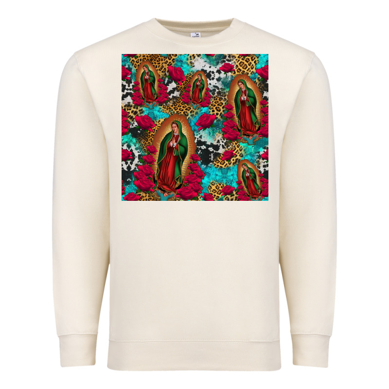 Lady Of Guadalupe Western Seamless Premium Sweatshirt by Jasminsmagicworld | Teevron
