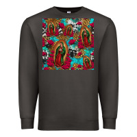 Smoke lady of guadalupe western seamless Premium Sweatshirt - Jasminsmagicworld