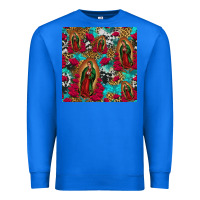 True Royal lady of guadalupe western seamless Premium Sweatshirt - Jasminsmagicworld