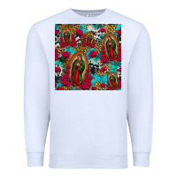 White lady of guadalupe western seamless Premium Sweatshirt - Jasminsmagicworld