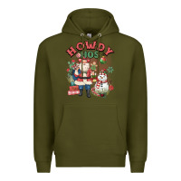 Army Green howdy hos Premium Hoodie - MaliasSmallBusiness