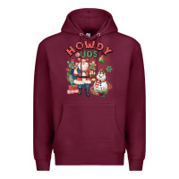 Burgundy howdy hos Premium Hoodie - MaliasSmallBusiness