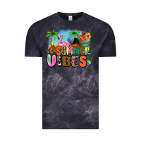 Cloud Black summer vibes camp Vintage Tee - Zillion Design Studio