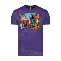 Cloud Purple summer vibes camp Vintage Tee - Zillion Design Studio