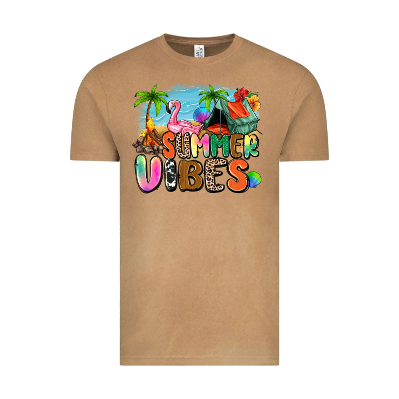 Summer Vibes Camp Vintage Tee by Zillion Design Studio | Teevron