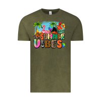 Vintage Olive summer vibes camp Vintage Tee - Zillion Design Studio