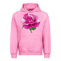 Fuchsia Pink Parade Day Rose Urban Hoodie - LillyAllenDesigns