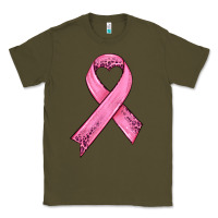 Army Green pink ribbon Classic Tee - HRA Design Shop