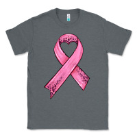 Charcoal Heather pink ribbon Classic Tee - HRA Design Shop