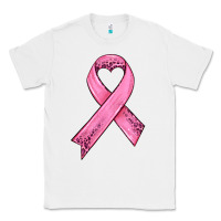 White pink ribbon Classic Tee - HRA Design Shop