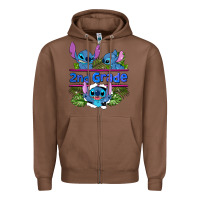 Chestnut preview flower stitch 2nd grade Zipper Hoodie - AdoDesignShop