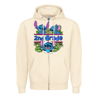 Sandshell preview flower stitch 2nd grade Zipper Hoodie - AdoDesignShop