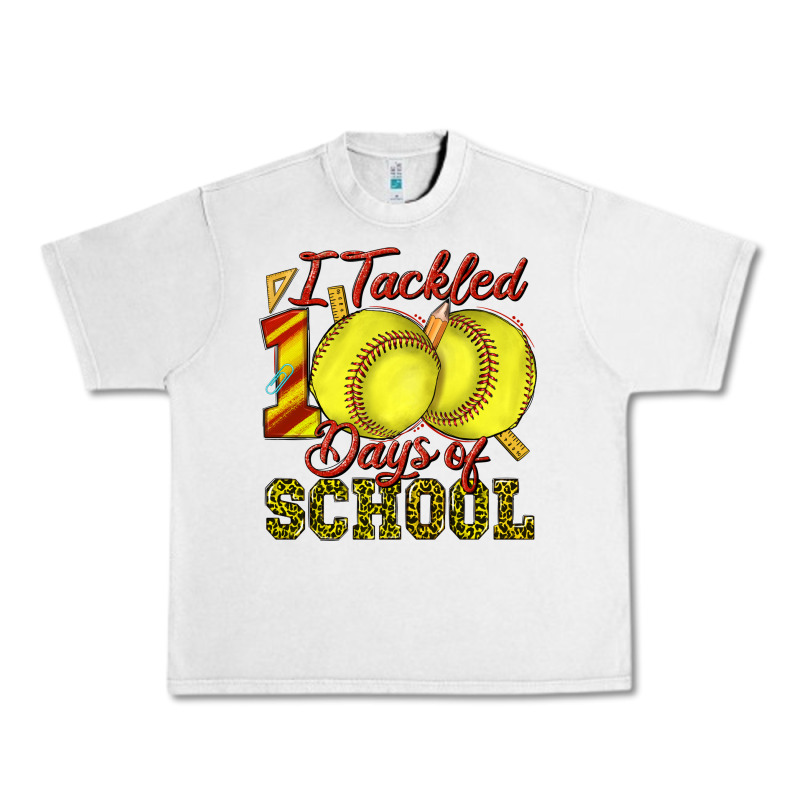I Tackled 100days Of School Softball Urban Heavy Tee by texasbilliewilder | Teevron