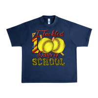 Navy i tackled 100days of school softball Urban Heavy Tee - texasbilliewilder