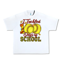 White i tackled 100days of school softball Urban Heavy Tee - texasbilliewilder