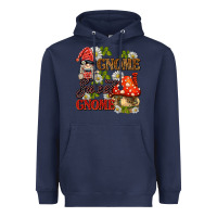 Navy gnome sweet gnome Heavyweight Hoodie - BarkalooDesign