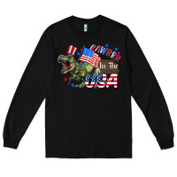 Black Rawrrr in the USA 4th of july Long Sleeve Tee - CowGirlArtShop