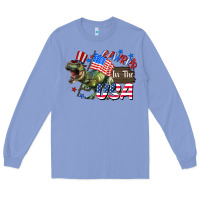 Colony Blue Rawrrr in the USA 4th of july Long Sleeve Tee - CowGirlArtShop