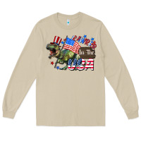 Mushroom Rawrrr in the USA 4th of july Long Sleeve Tee - CowGirlArtShop