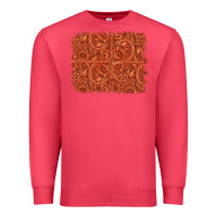 Cardinal serape turquoise  leather background Premium Sweatshirt - Jasminsmagicworld