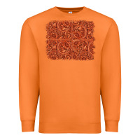 Carrot serape turquoise  leather background Premium Sweatshirt - Jasminsmagicworld