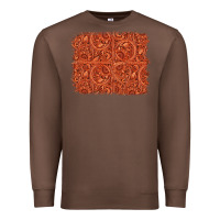 Chestnut serape turquoise  leather background Premium Sweatshirt - Jasminsmagicworld