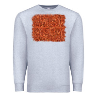 Heather Grey serape turquoise  leather background Premium Sweatshirt - Jasminsmagicworld