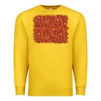 Lemon serape turquoise  leather background Premium Sweatshirt - Jasminsmagicworld
